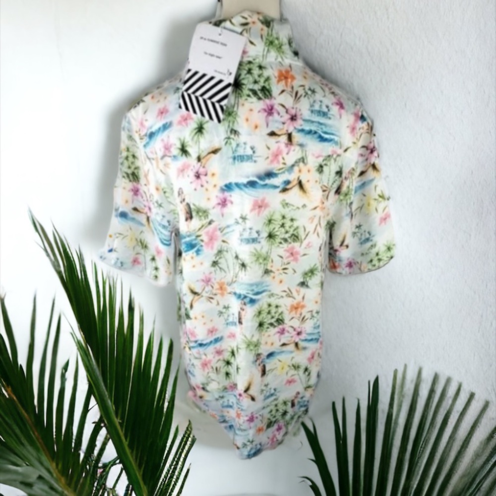 Sandrine Rose Hawaiian Pearl Snap Shirt By Free People - Picture 11 of 15